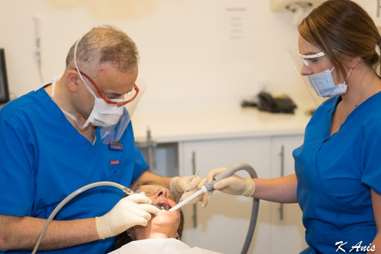 dentist treating patient